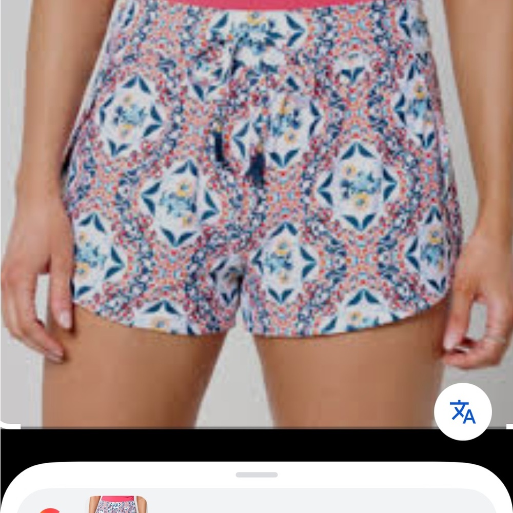Jantzen Swim Shorts Size 16 Red Blue Yellow Floral Print Drawstring New